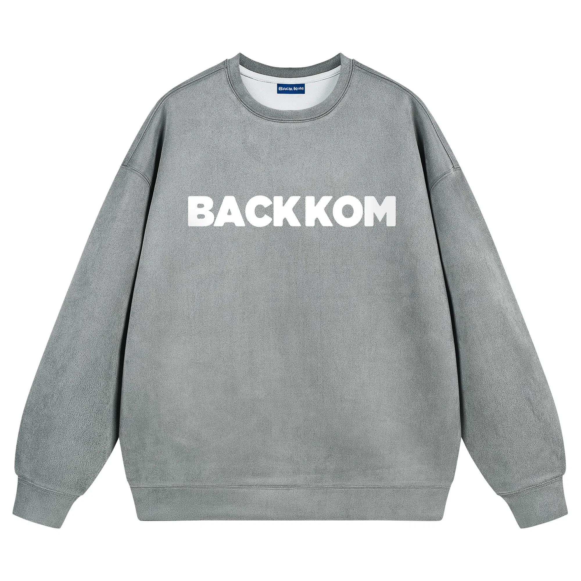 大卫贝肯 字母纯色基础款休闲宽松套头重磅圆领长袖卫衣 男女同款