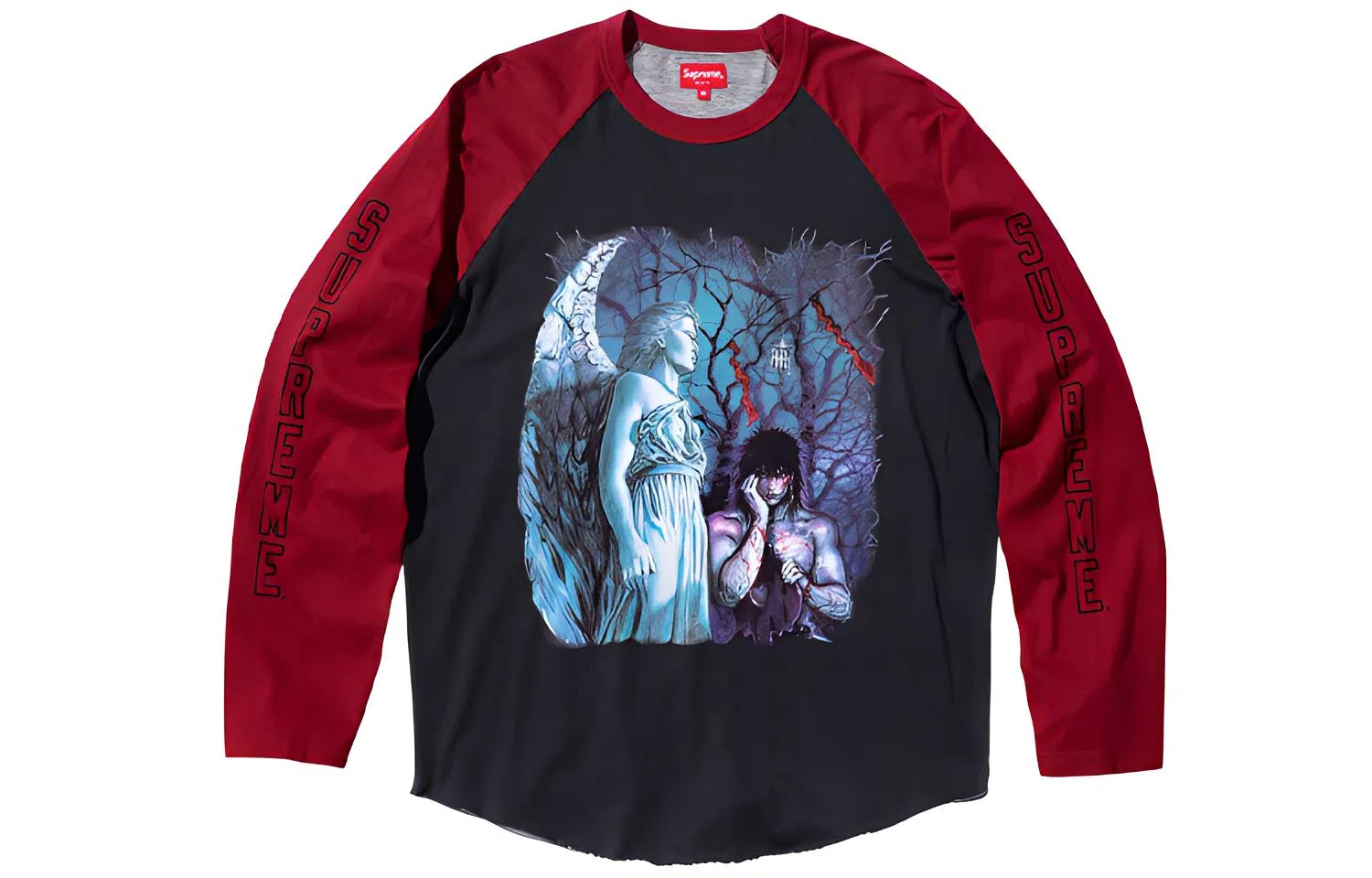 Supreme x The Crow Raglan L/S Top
