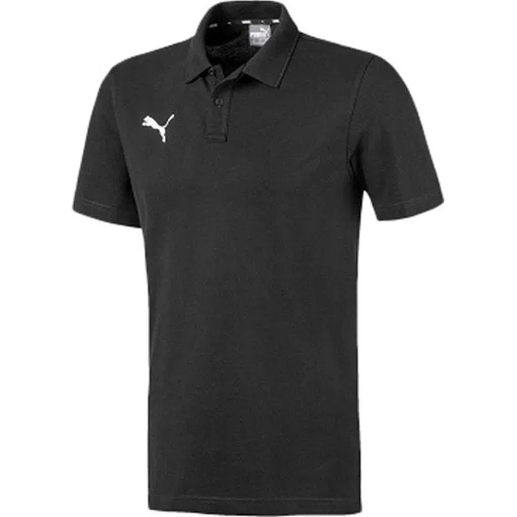 PUMA Logo Polo Shirt Black