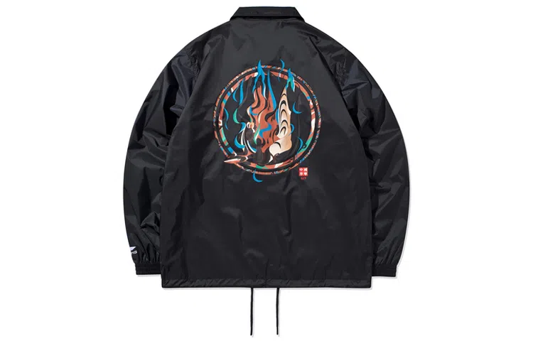 中国李宁 巴黎时装周 男子运动风衣 男款  黑色