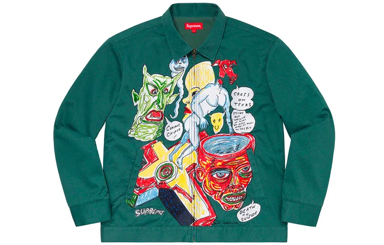 Supreme x Daniel Johnston Embroidered Work Jacket