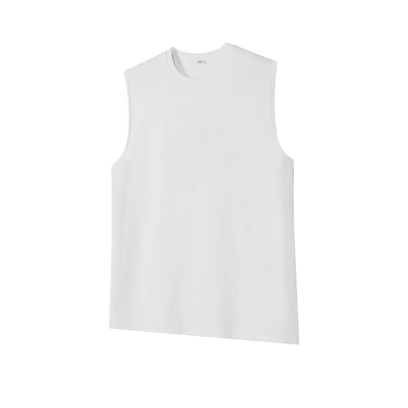 颂希尔 美式舒适潮流百搭纯色休闲宽松无袖背心 男女同款