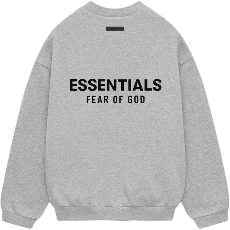 Fear of God Essentials FW24 Holiday Core Crewneck Light Mist Grey