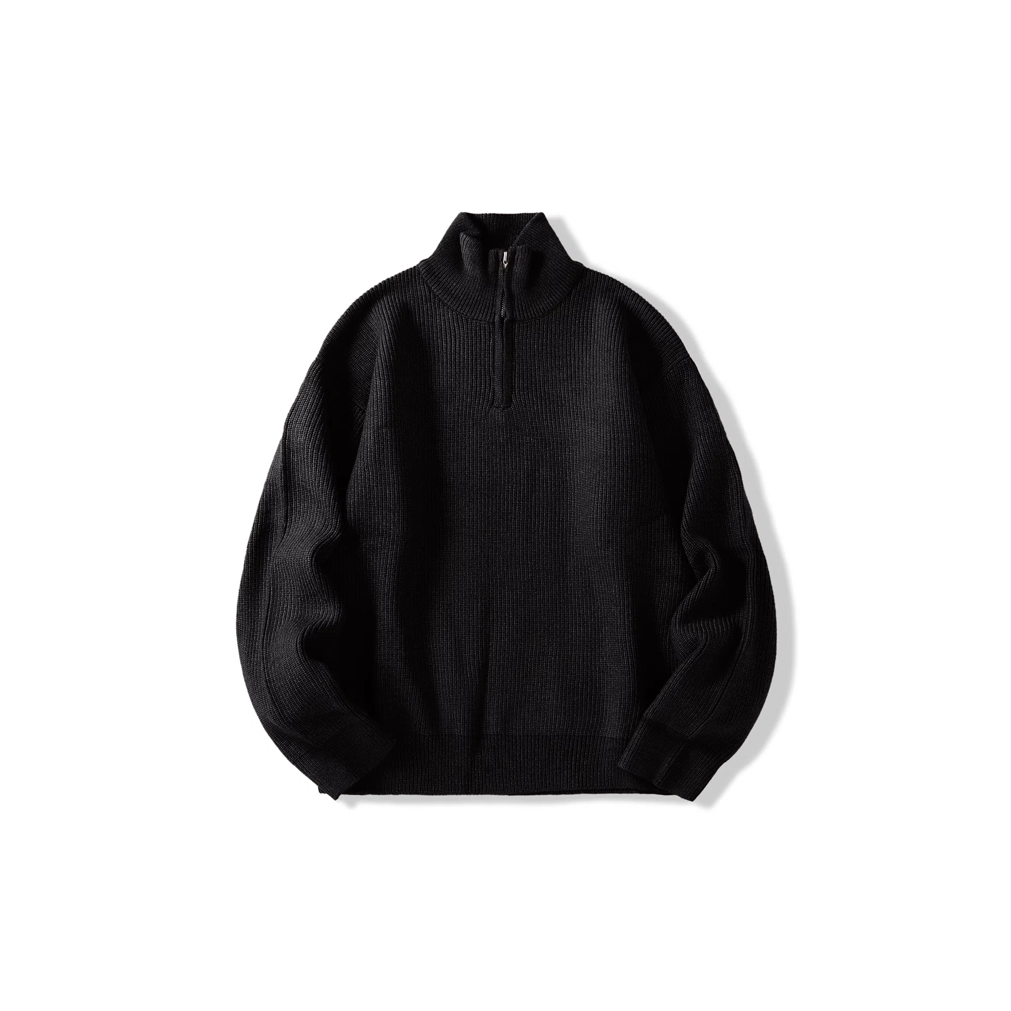Wo Shi Da Wei Retro Half-Zip Sweater