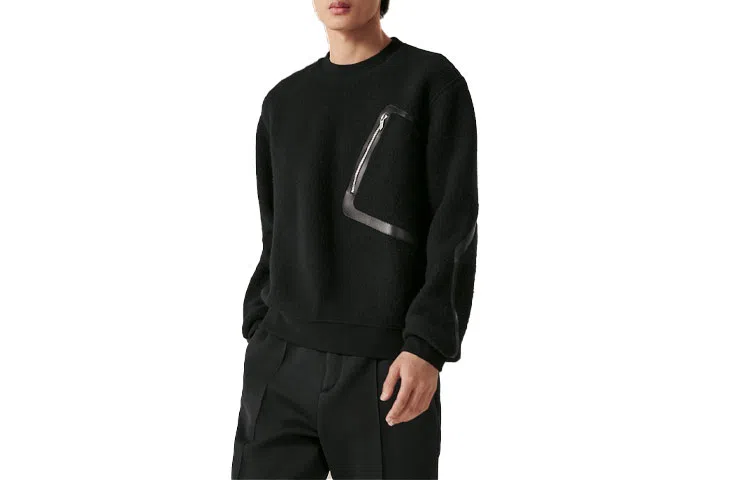 Hermes Crewneck Knit Sweater Black
