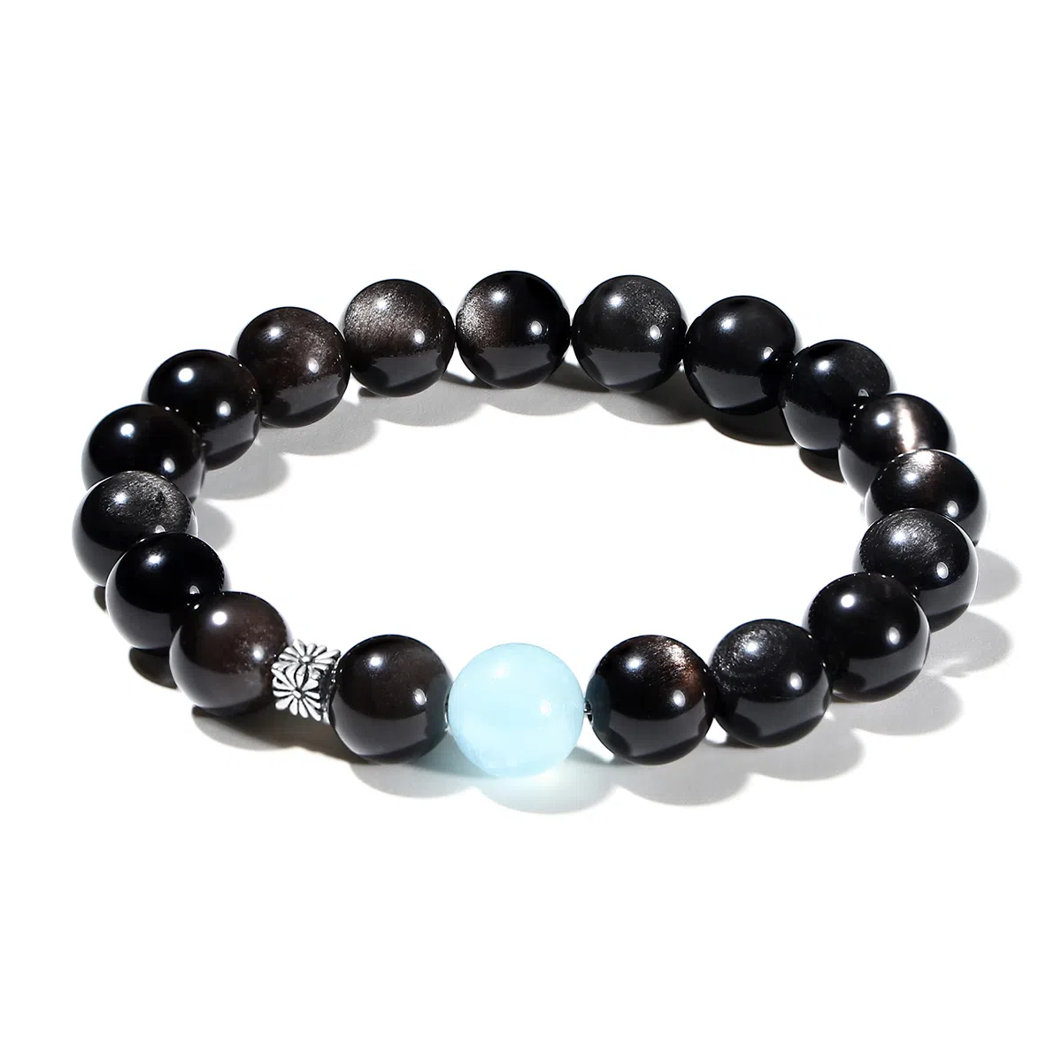 普陀山文创 事业运爆棚国潮小众设计富贵吉祥钱来运转招财转运珠一夜暴富#好运 黑曜石 手串 男女同款情侣款