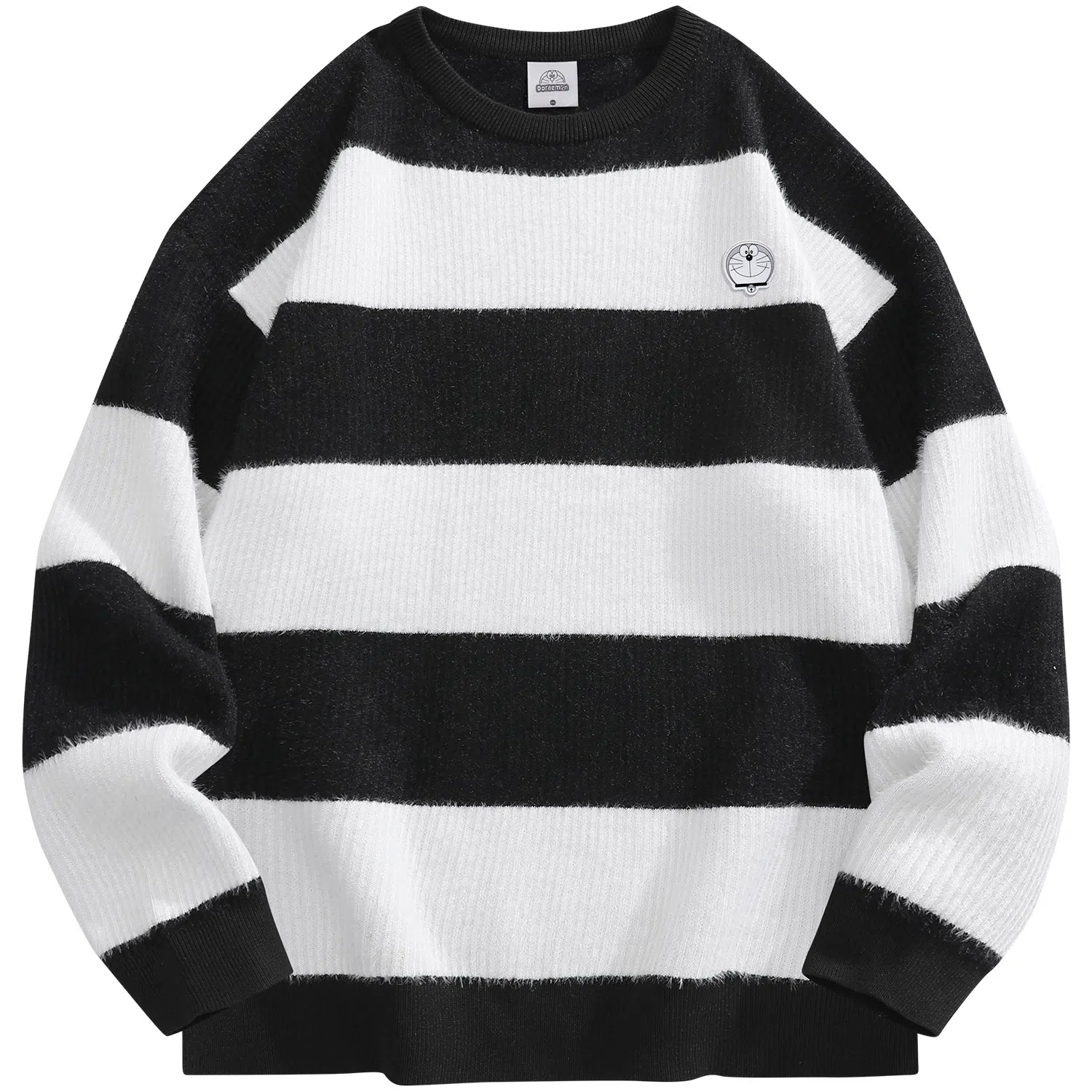 Doraemon Striped Knit Sweater