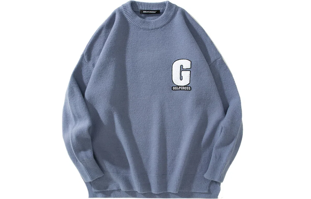 GOLFCROSS Logo Embroidered Pullover Sweater