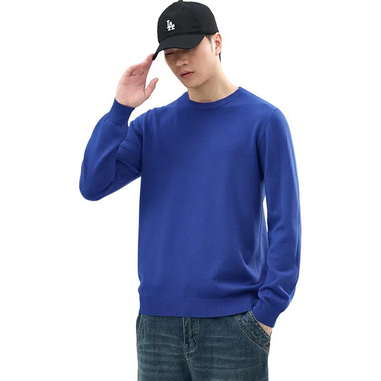 【dme】 圆领套头基础款宽松百搭纯色毛衣 男女同款