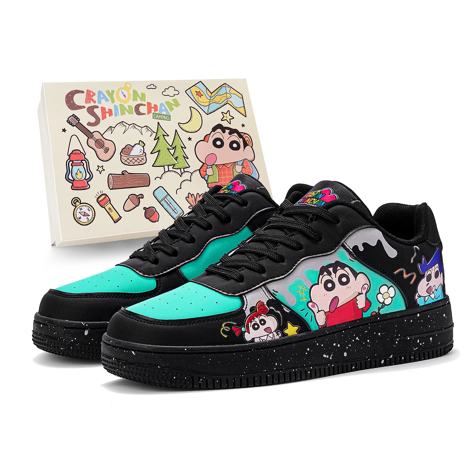 Crayon Shinchan Love Pair Low Sneakers