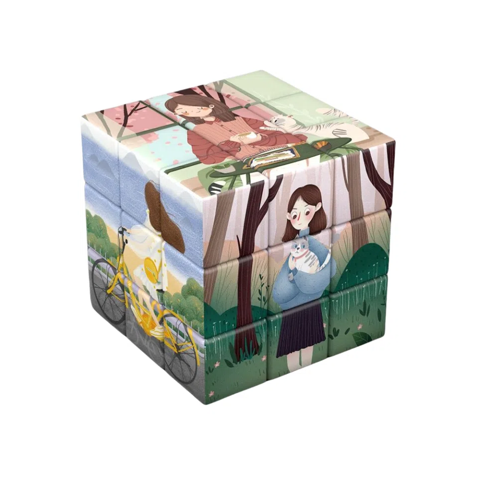 乐智由我 解压创意三阶魔方 星球宇航员航天员 早教益智玩具