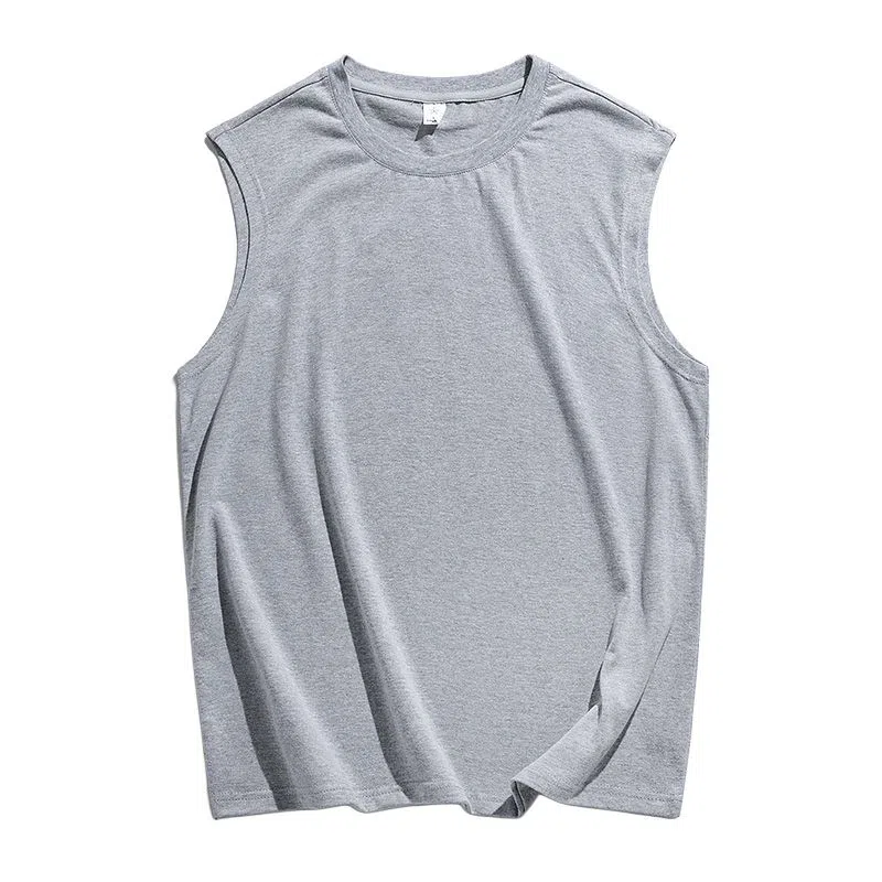 【dme】 日系简约纯棉基础款百搭亲肤柔软透气宽松学生党圆领无袖背心 男女同款