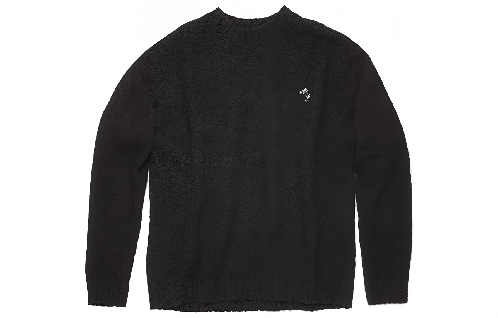 Acne Studios Logo Crewneck Sweater Black