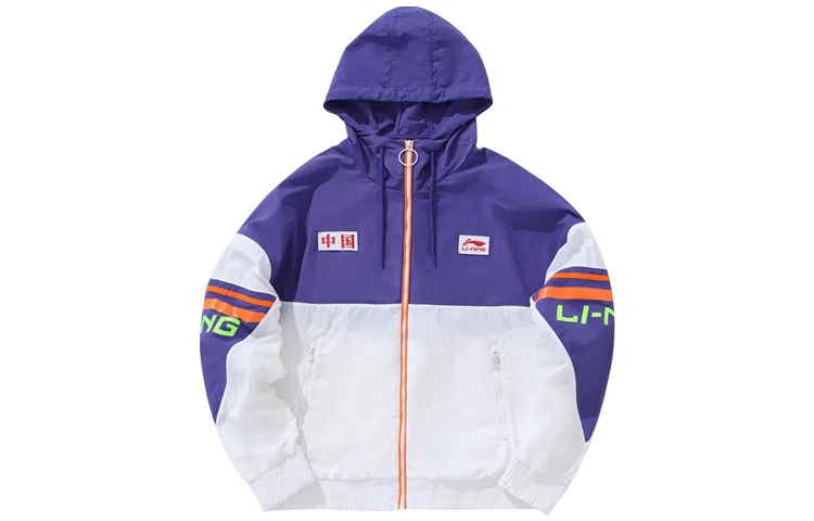 中国李宁 巴黎时装周走秀款 撞色拼接夹克 男款 拼色