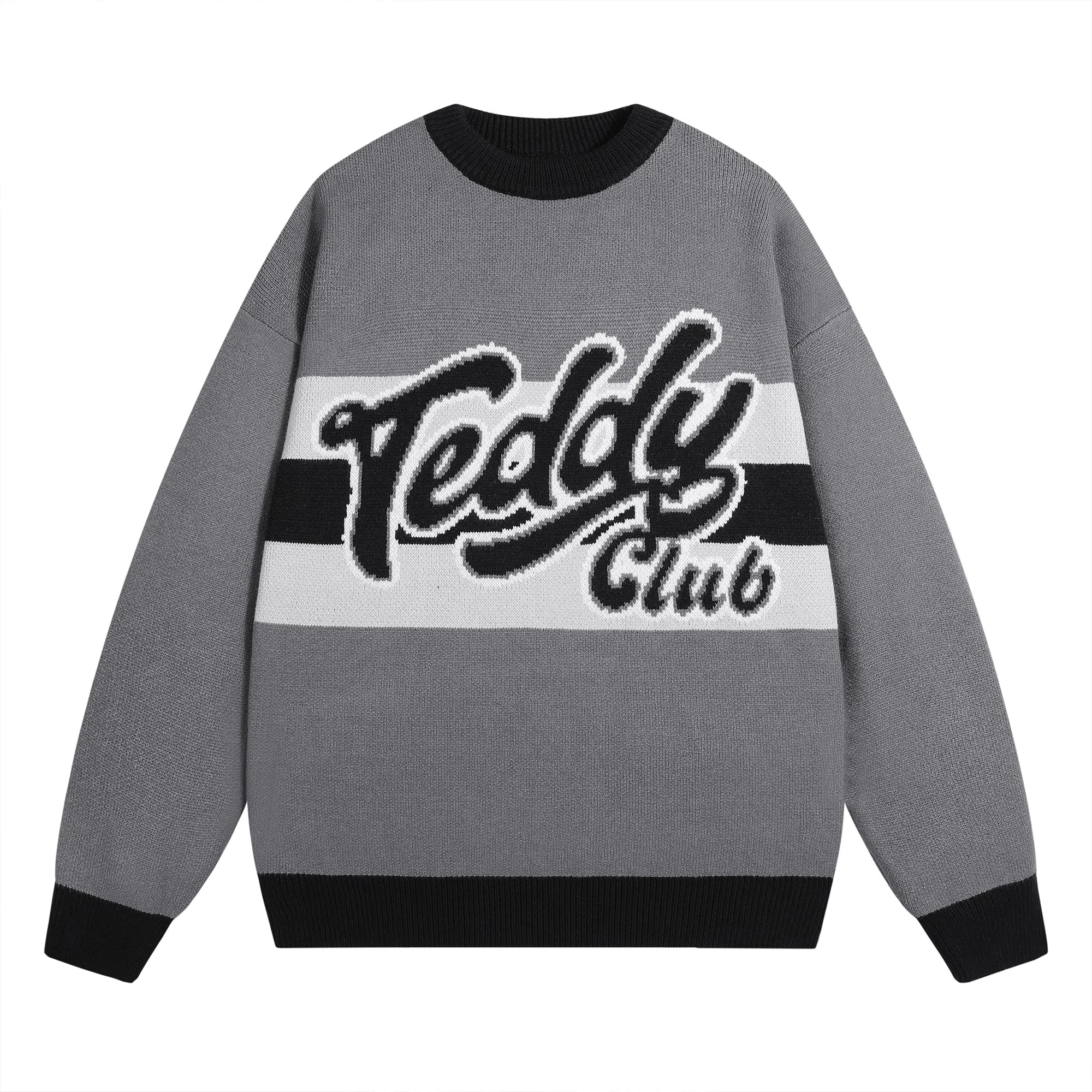 TeddyClub Retro Stripe Logo Sweater