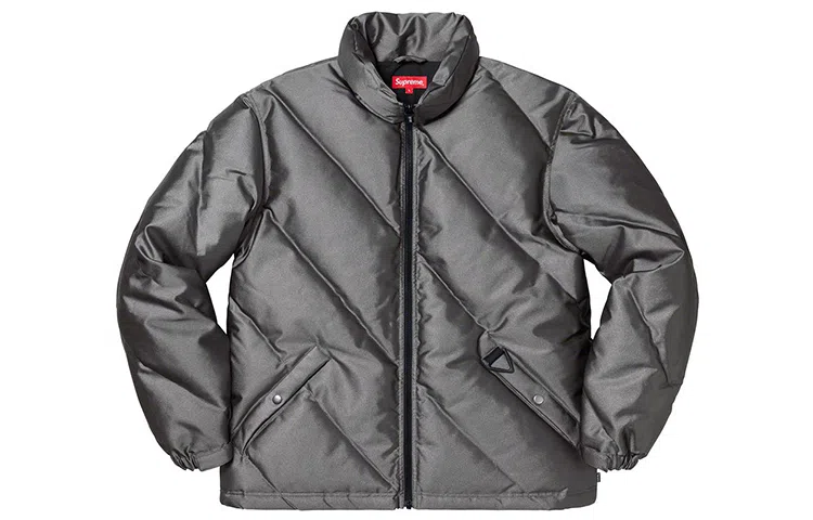 Supreme FW19 Week 11 Iridescent Puffy Jacket Black