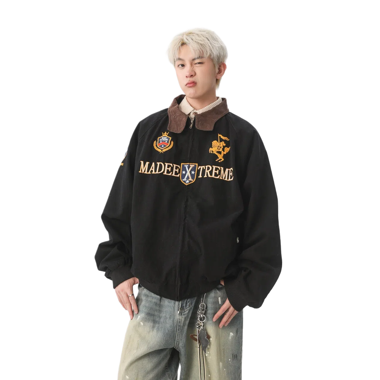 PANDA ADEVIL Harrington Denim Jacket