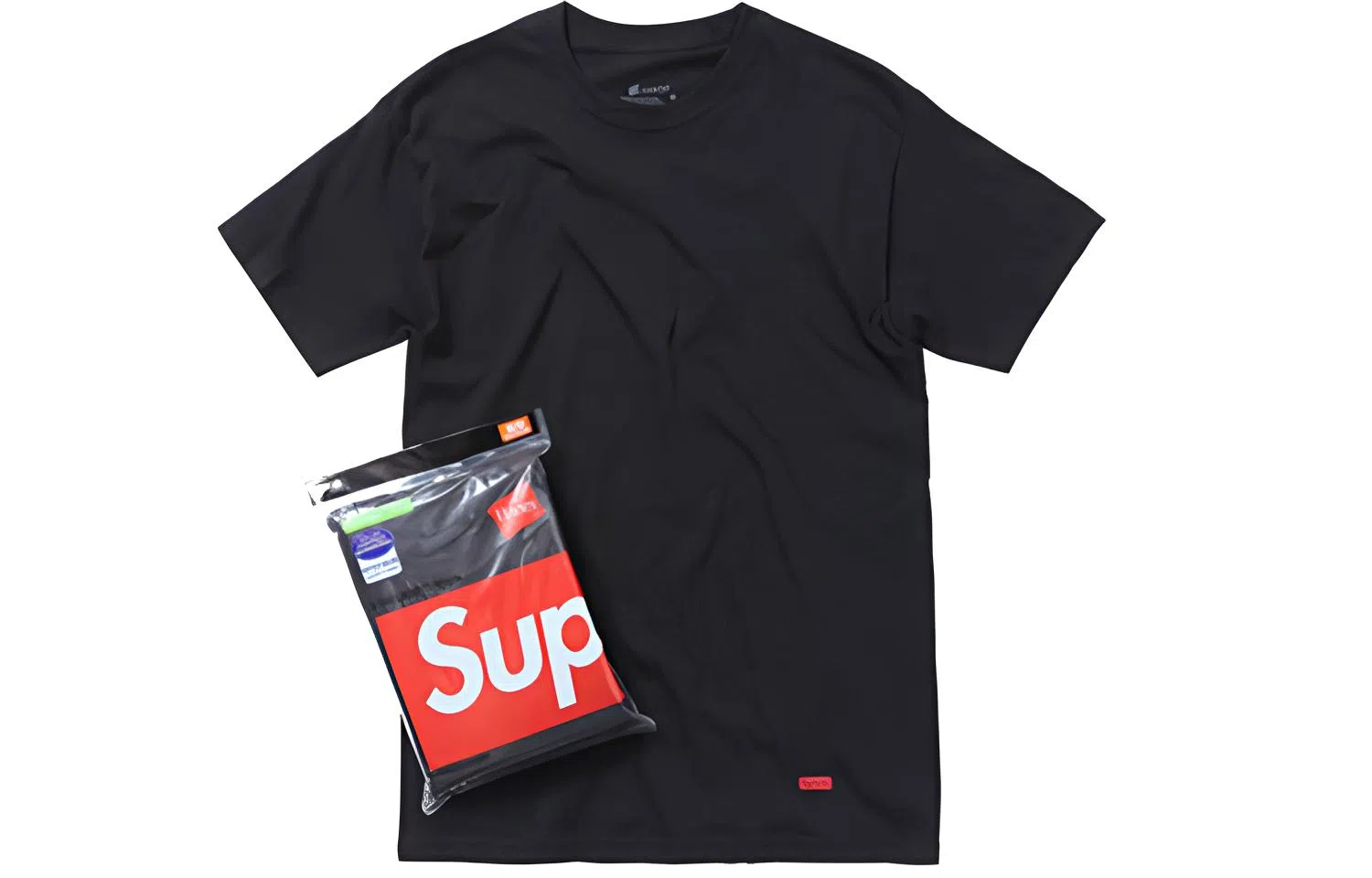 Supreme Hanes Tagless Tees Black