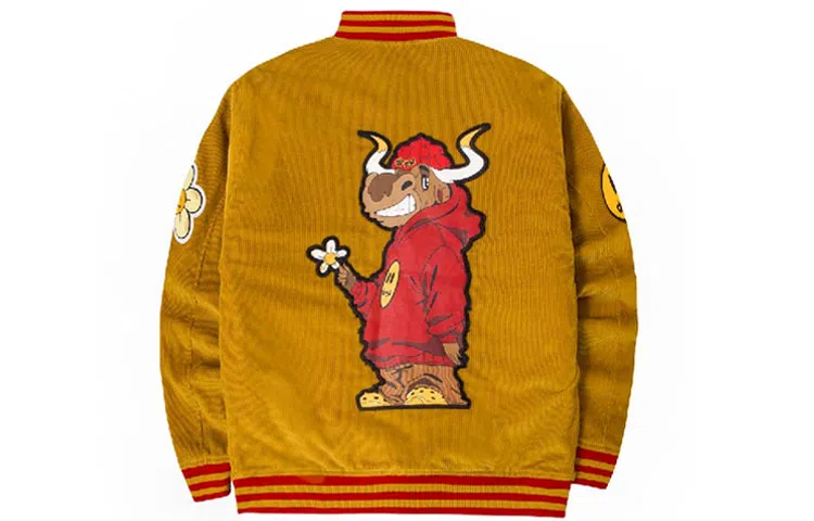 Drew House Ox Corduroy Varsity Jacket Dijon