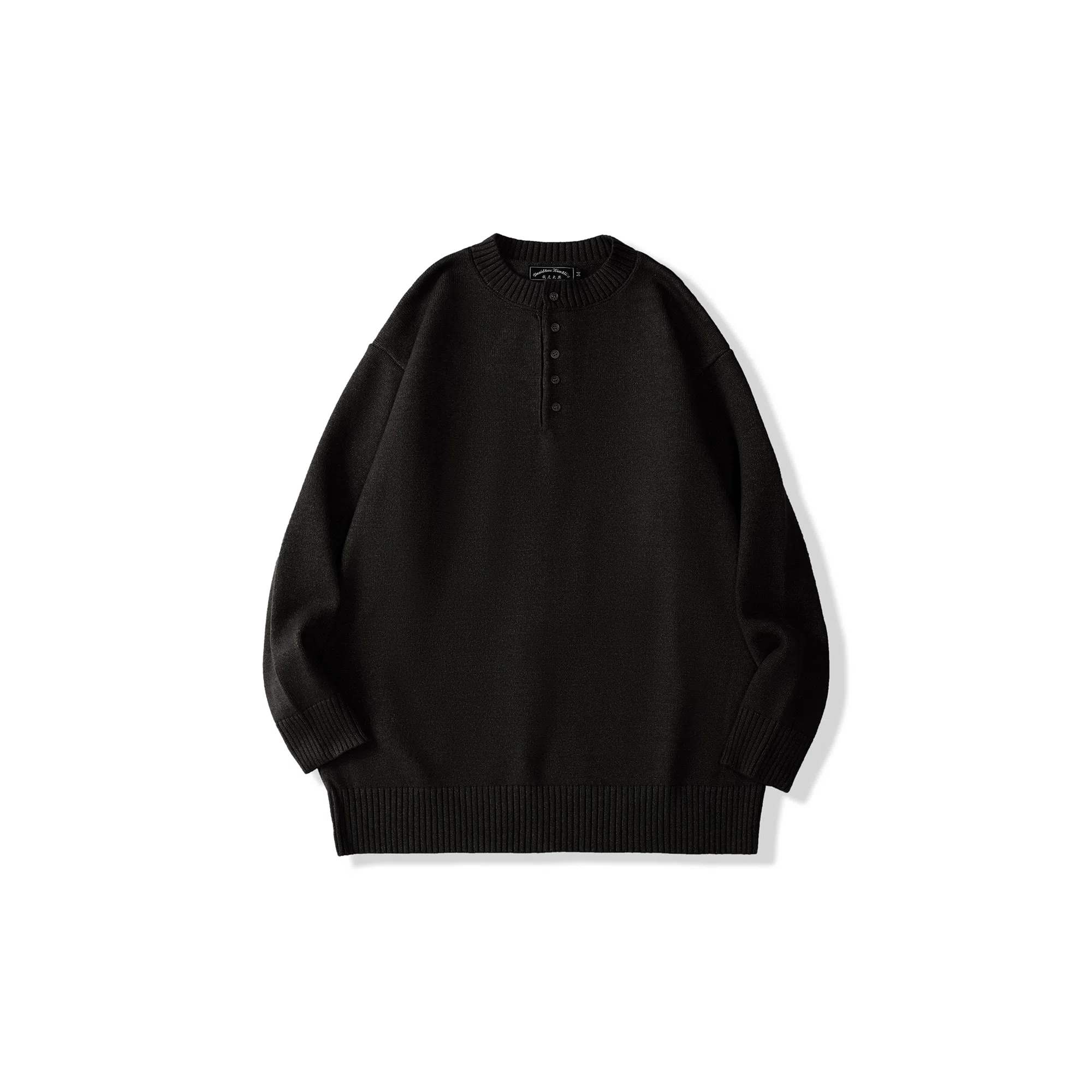 我是大卫 文艺风日系慵懒风糖果色宽松单排扣针织衫 男女同款