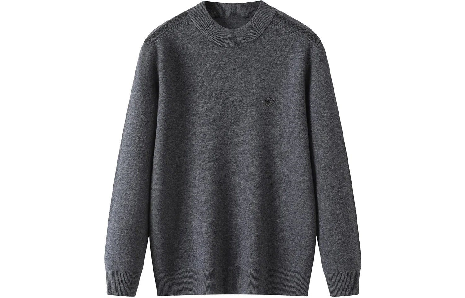 恒源祥 纯色半高领套头保暖针织毛衣 男款