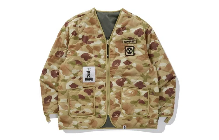 A BATHING APE x Alpha Industries Reversible Logo Jacket