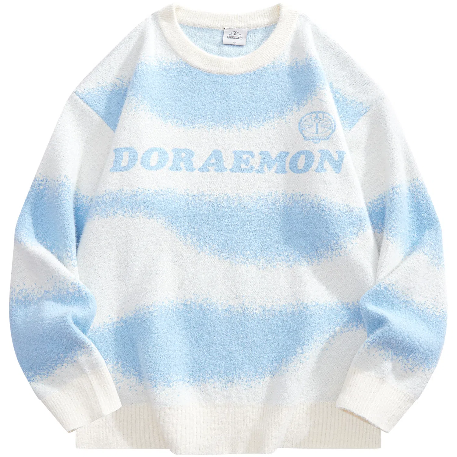Doraemon Retro Jacquard Logo Sweater