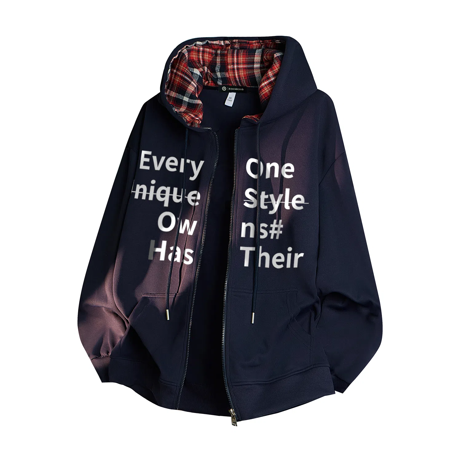 ROBINHOOD Plaid Hoodie