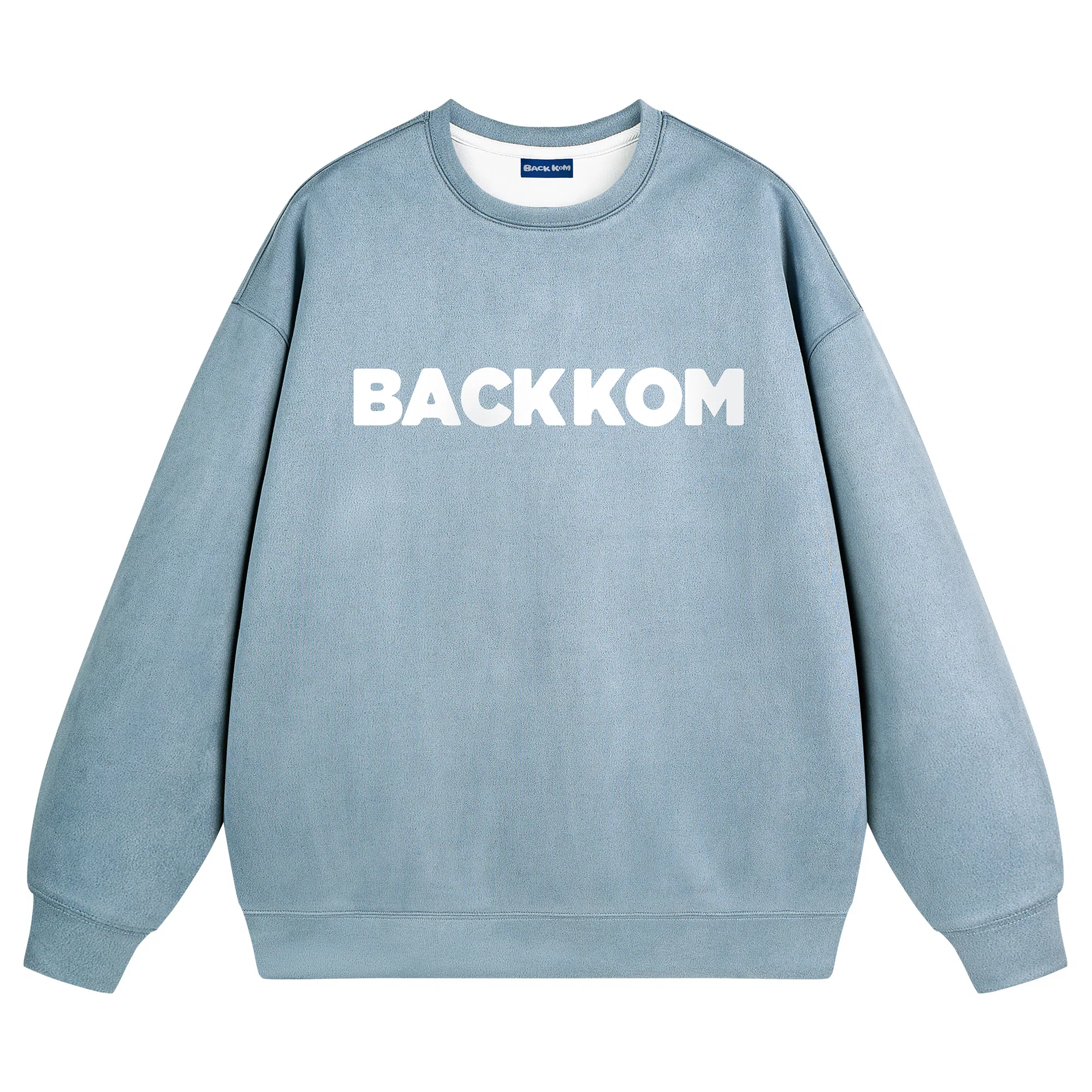 大卫贝肯 字母纯色基础款休闲宽松套头重磅圆领长袖卫衣 男女同款