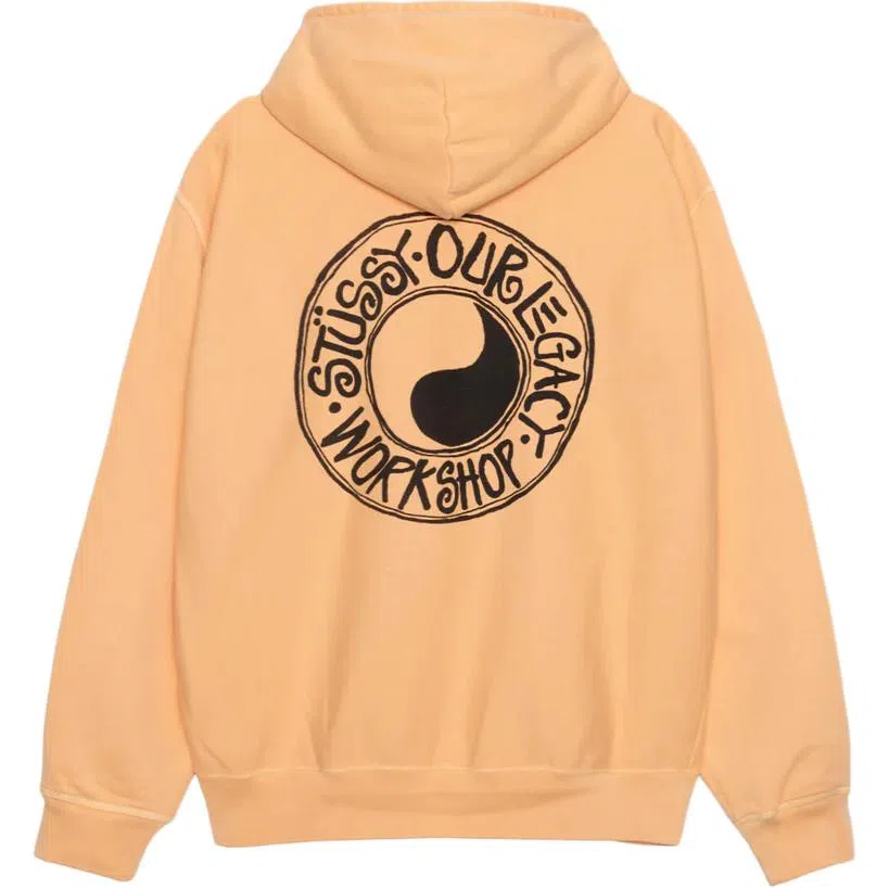 Stussy x OUR LEGACY FW24 WORK SHOP BUANA HOODIE PIGMENT DYED logo