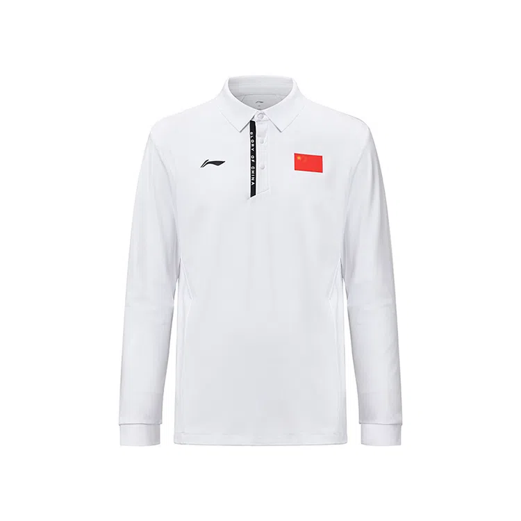 LiNing National Flag Glory Series Polo Shirt White