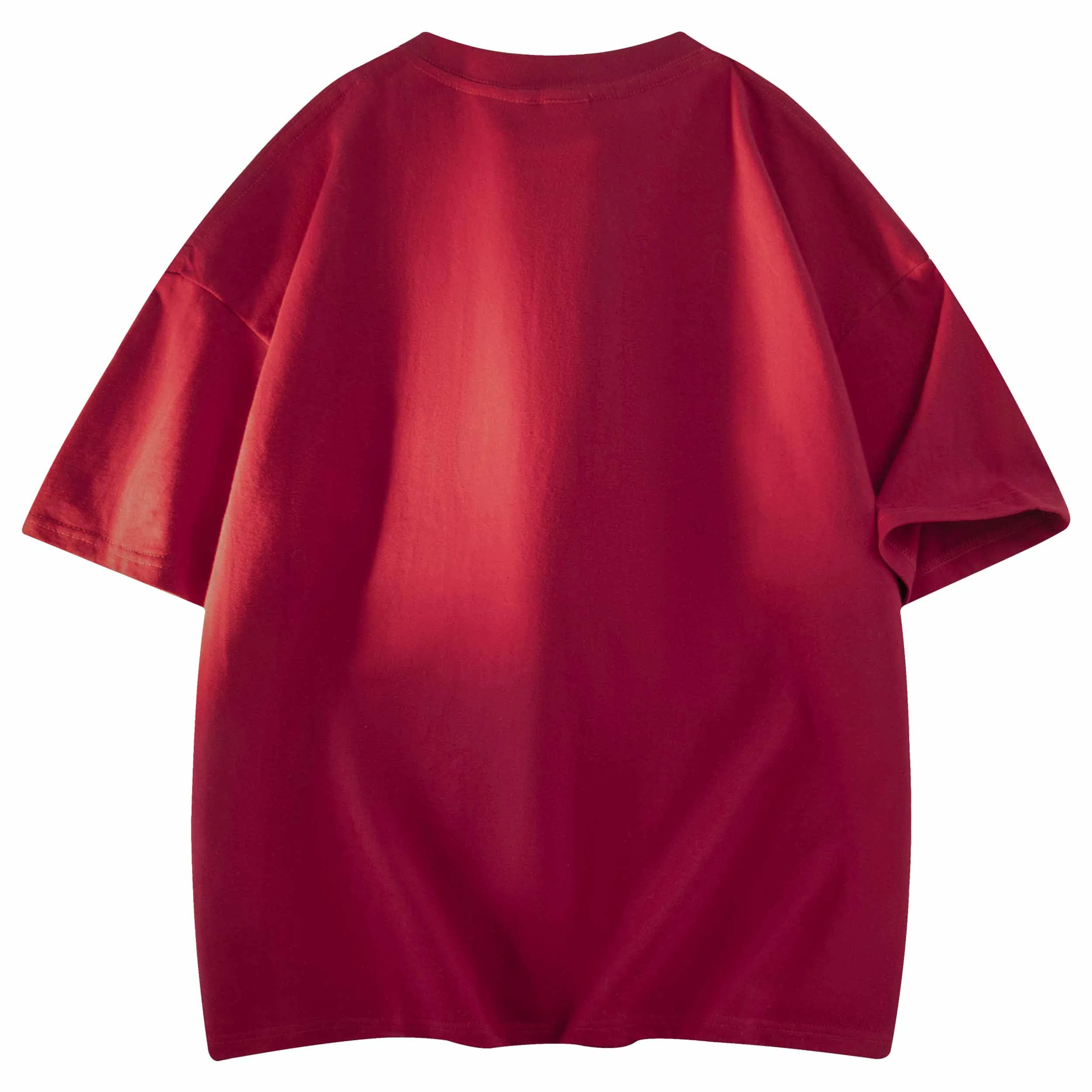 大卫贝肯 纯色宽松适中圆领短袖打底衣 男女同款