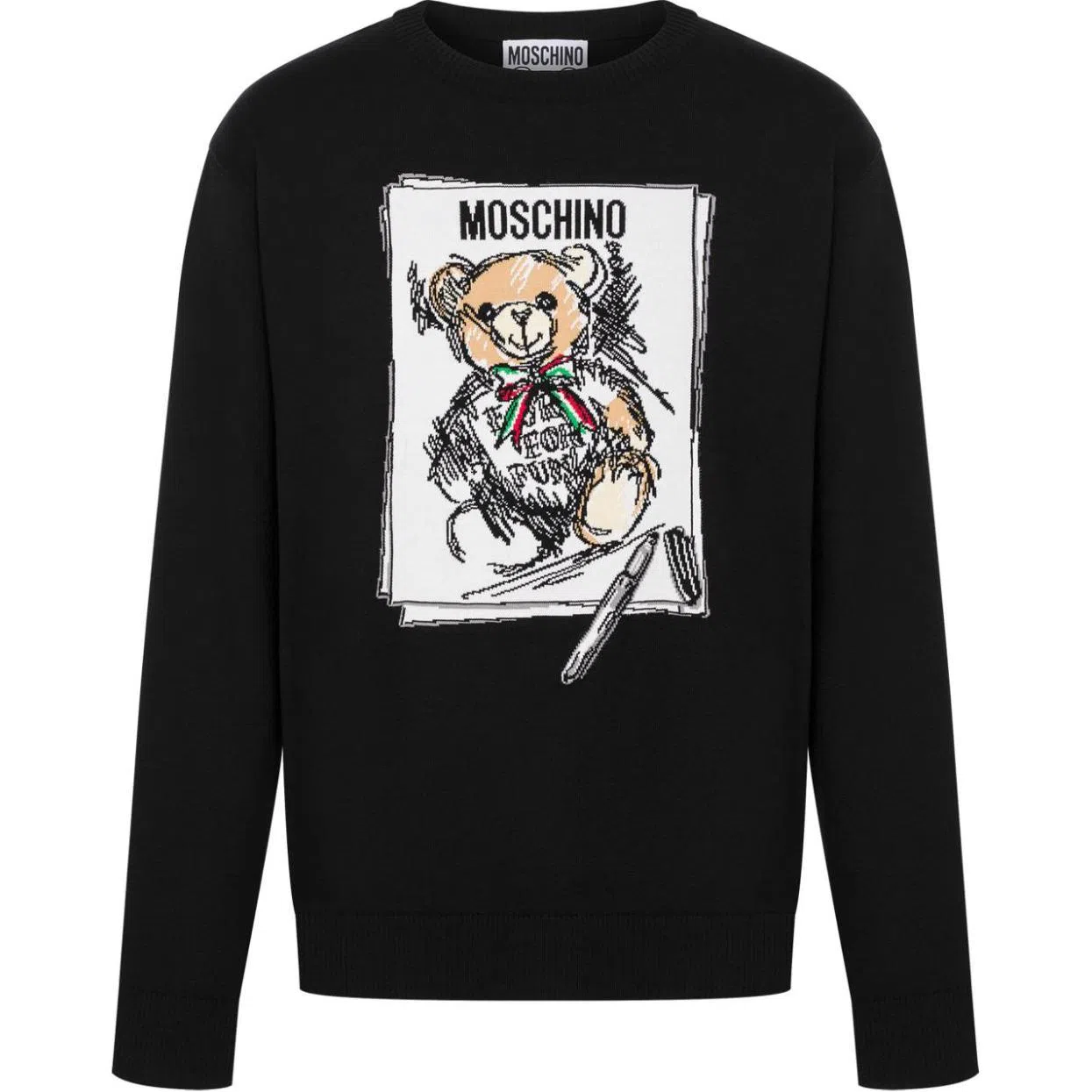 Moschino Teddy Bear Knit Sweater