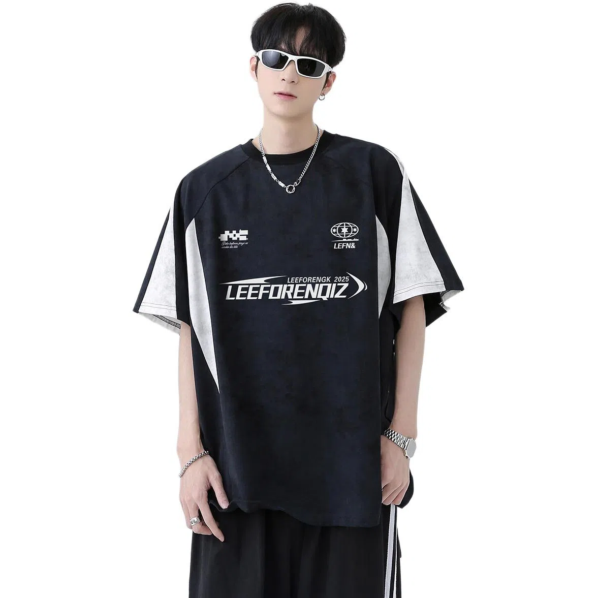 MIIRACER Heavyweight Colorblock T-Shirt