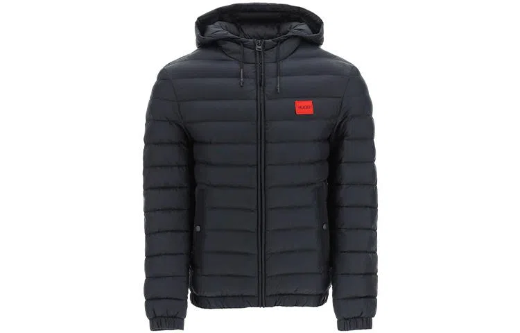 Hugo Boss Logo Hoodie Jacket Black