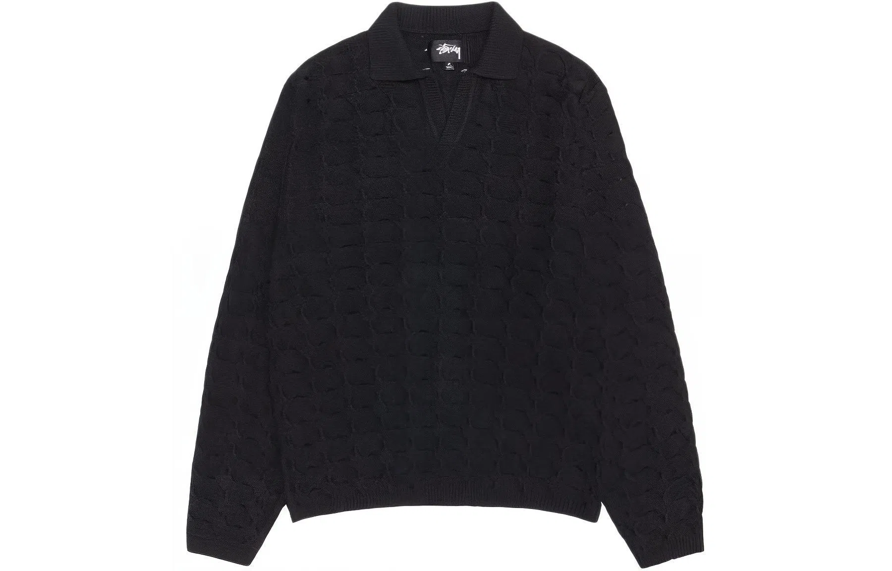 Stussy SS24 OPEN KNIT COLLARED SWEATER