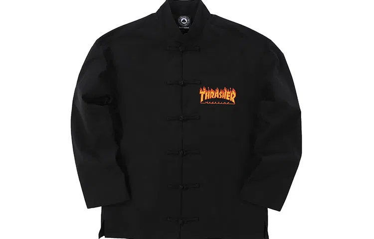 Thrasher Flame Tang Suit Jacket Black