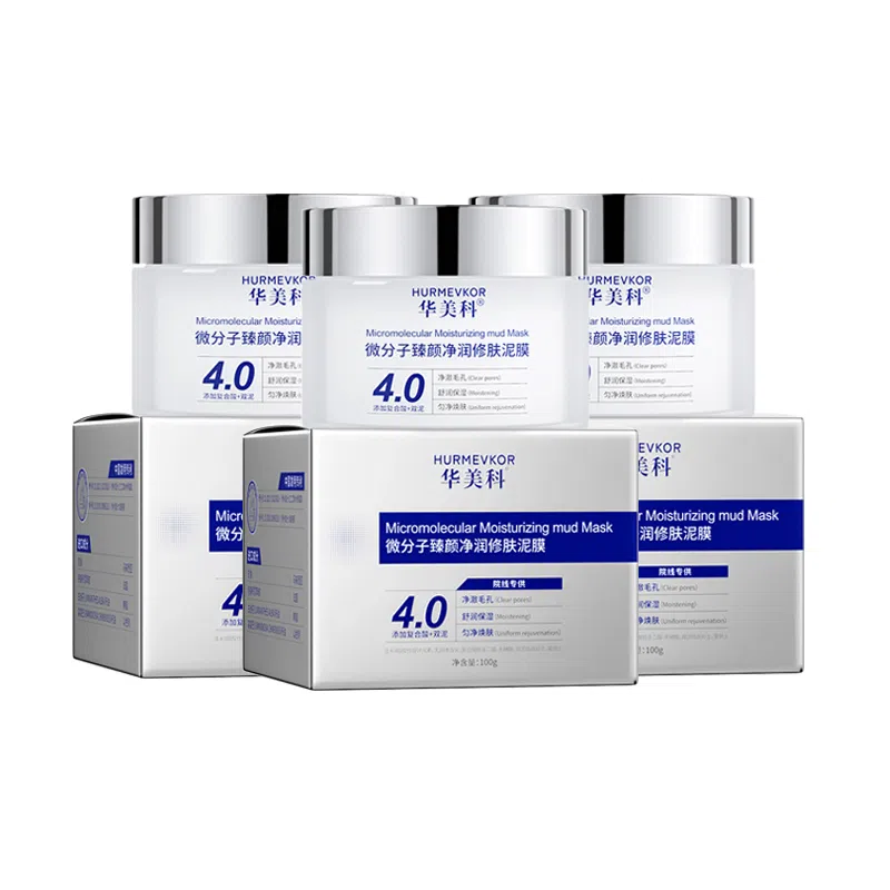 华美科 微分子臻颜净润修肤涂抹泥膜 去黑头控油 油性肤质