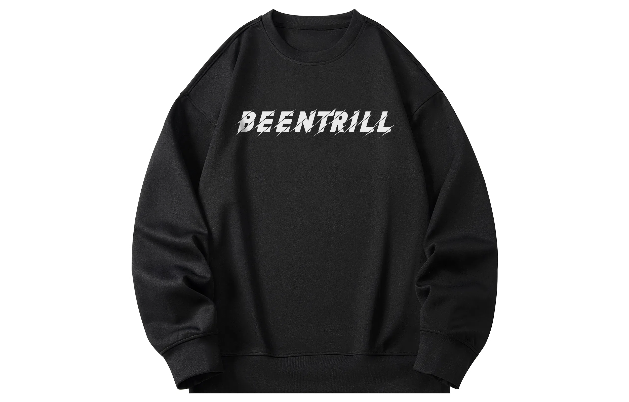 BEENTRILL Logo Cutout Crewneck Sweatshirt