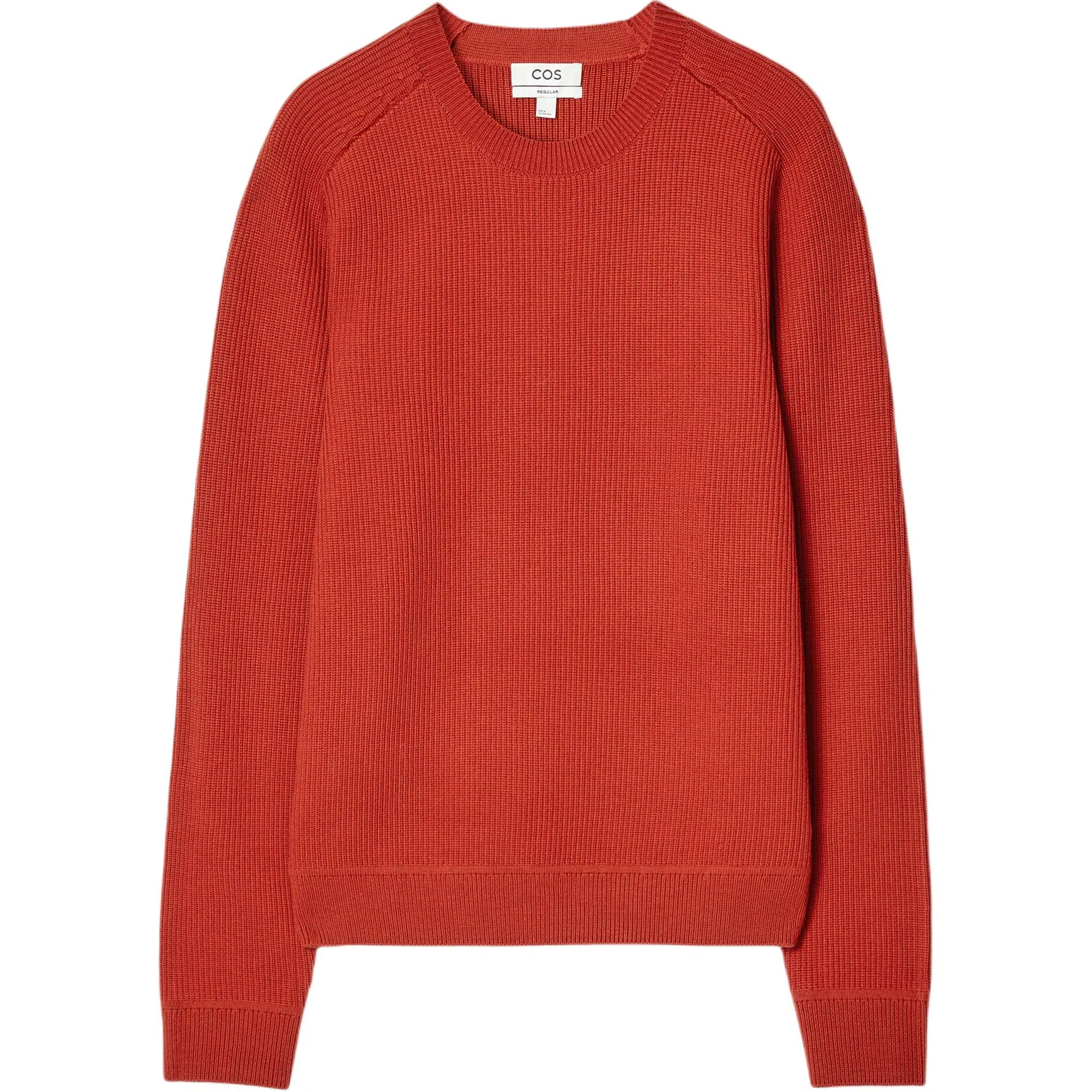 COS Crew Neck Knit Sweater Crimson