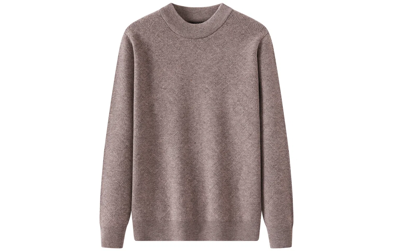 恒源祥 加厚提花纯色半高领针织毛衣 男款