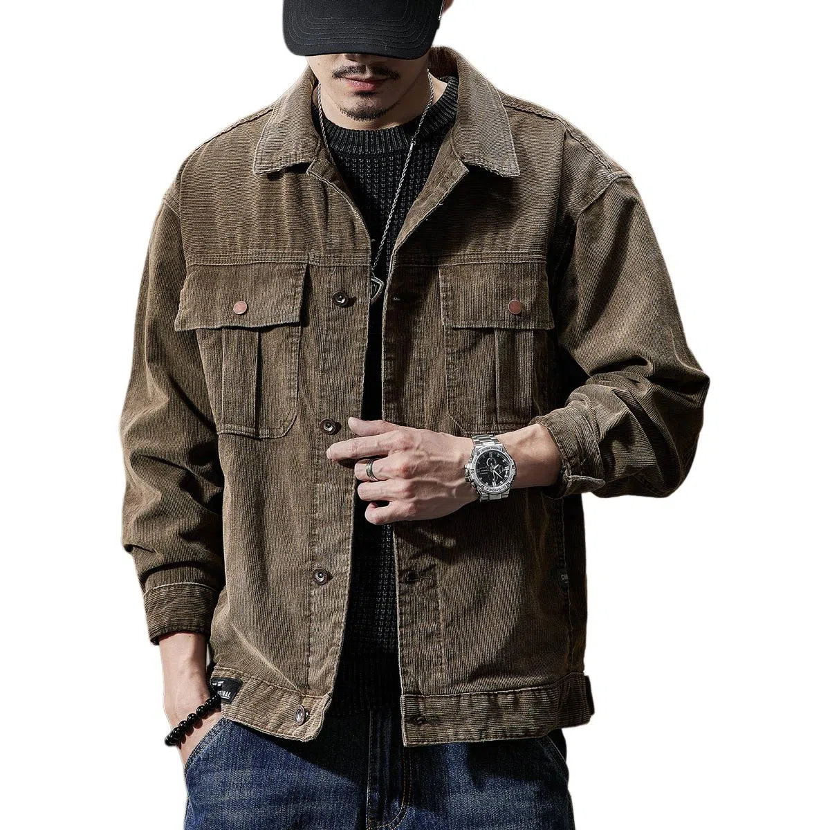 贵色 美式轻商务经典高街街机能风痞帅长袖夹克外套 男女同款