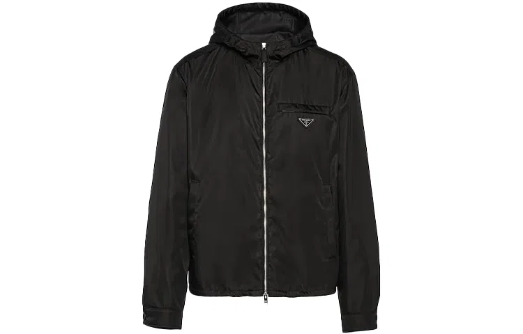 Prada SS22 Logo Hoodie Black