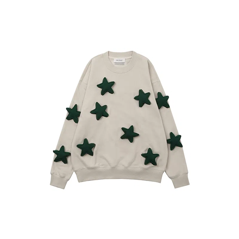 SQQZ Project 3D Star Crewneck Sweatshirt