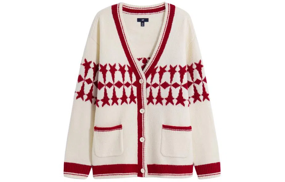 GAP x 8ON8 Colorblock V-Neck Cardigan