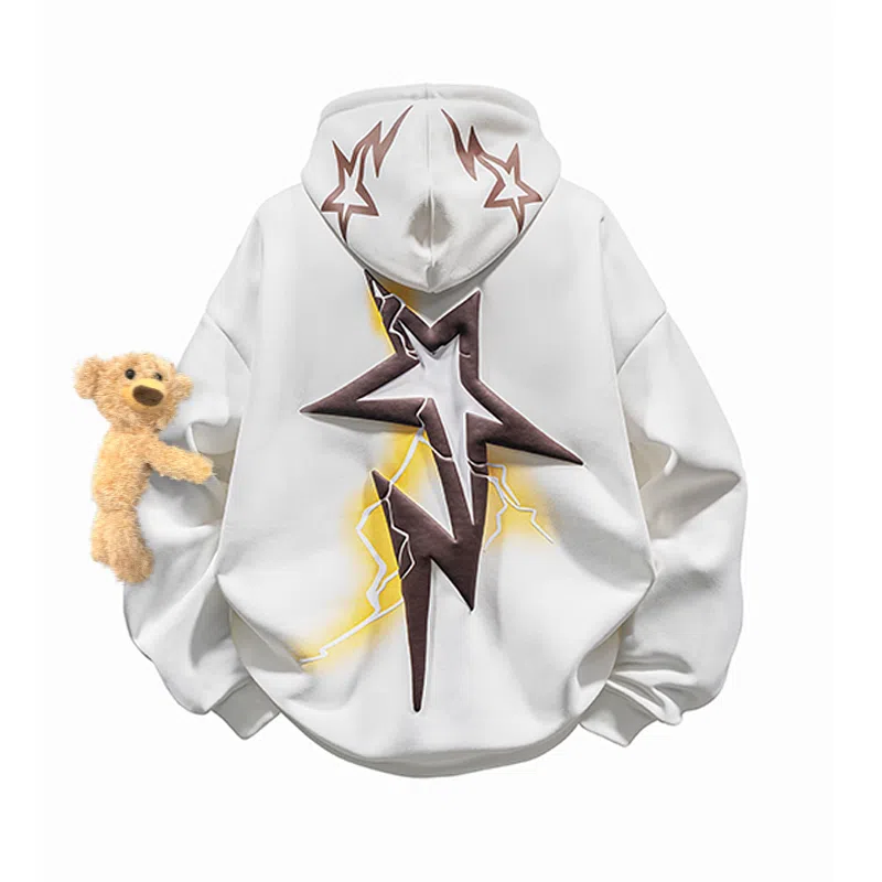 PISYPOX Star Print Hoodie