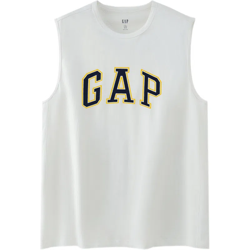GAP Sleeveless Logo Tank White