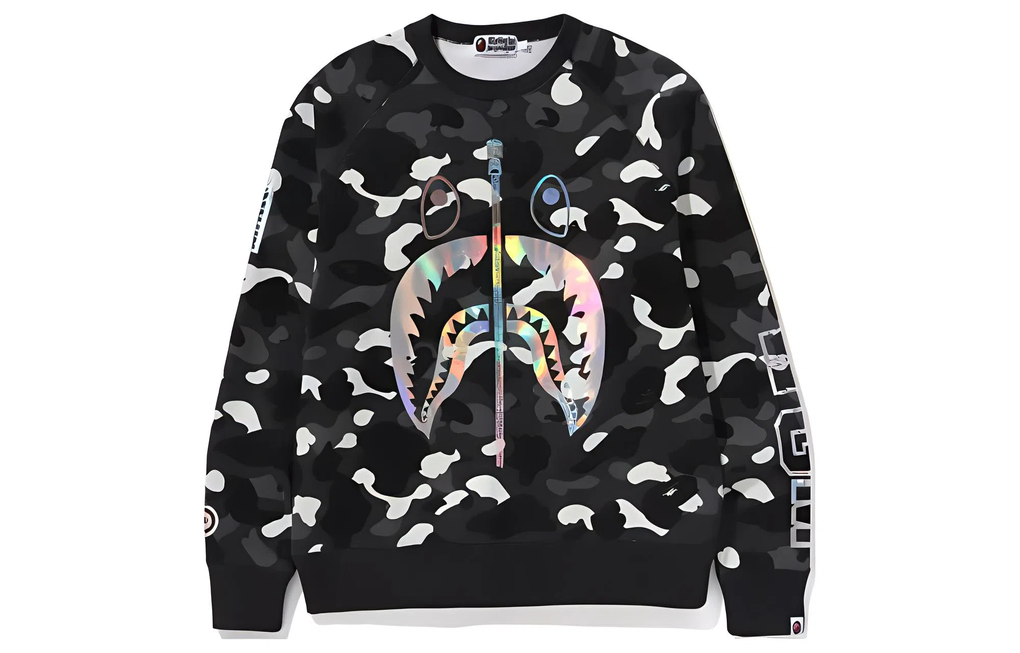 A BATHING APE City Camo Shark Crewneck