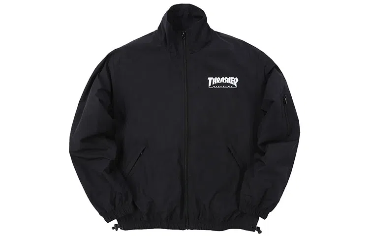 Thrasher Boyfriend Nylon Jacket Black