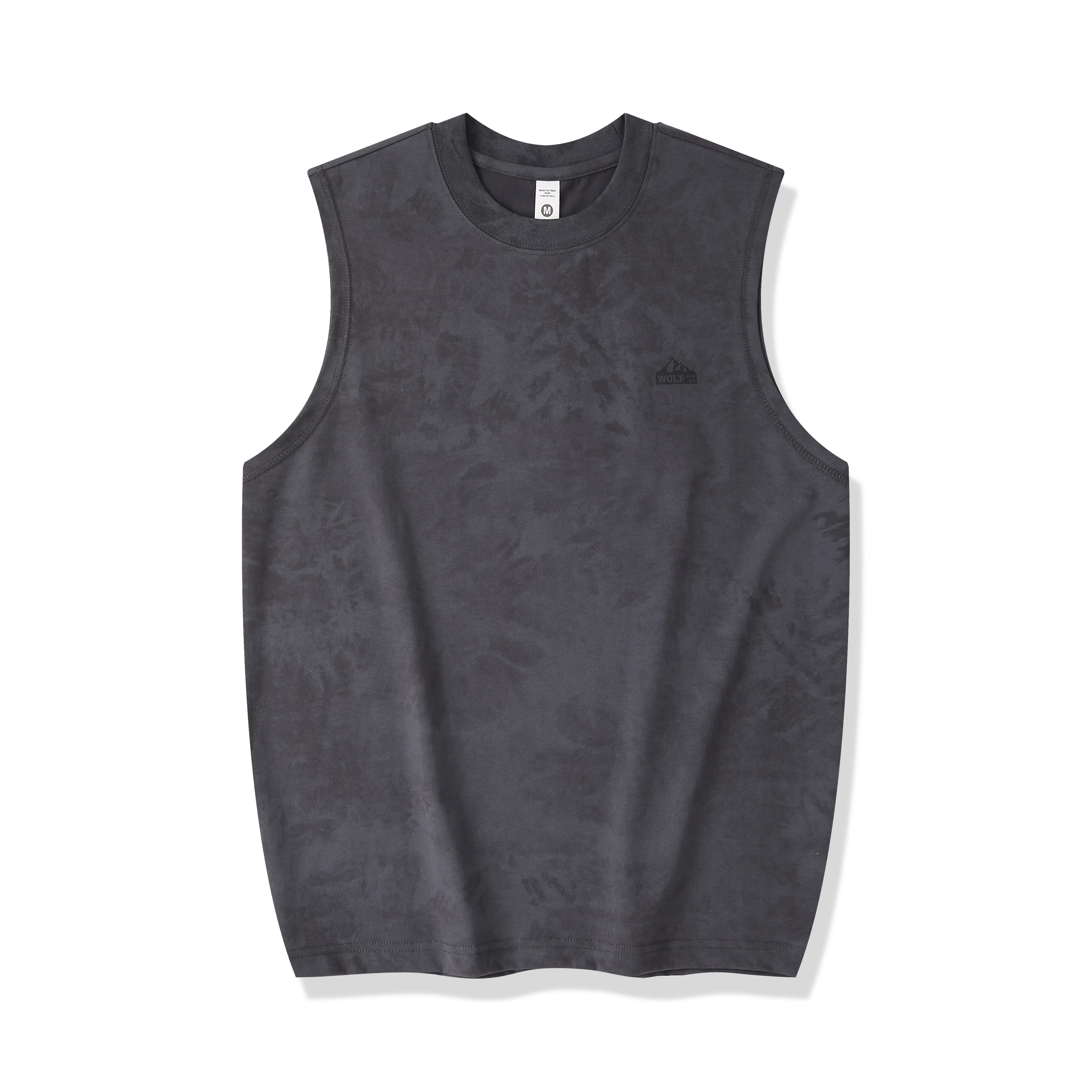 赞仕 薄款美式潮牌坎肩运动健身外穿潮流宽松休闲无袖背心 男款